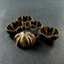 20pcs 17mm vintage style antiqued bronze plated filigree glass dome beads cap DIY beading supplies findings 1561012