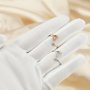 6mm Heart Prong Ring Settings Two Stones Solid 925 Sterling Silver Rose Gold Plated Blank Bezel Bezel for Gemstones DIY Ring Supplies 1294379