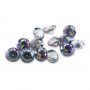 50Pcs 1MM Imitation Birthstone Round Faceted Color Cubic Zirconia CZ Stone DIY Loose Stone Supplies 4110183-1MM