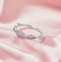 Half Eternity Keepsake Breast Milk Resin 2x6MM Marquise Bezel Ring Settings,Solid 14K 18K Gold Moissanite Ring,Stackable Ring,DIY Ring Supplies For Gemstone 1294758
