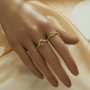Oval Prong Ring Settings,Solid 925 Sterling Silver Rose Gold Plated Ring,Art Deco Bezel Ring,DIY Ring Supplies For Gemstone 1224226
