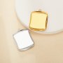 19x22MM Rectangle Bezel Stainless Steel Pendant Settings,Yellow Gold Silver Pendant Charm,Minimalist Pendant,DIY Pendant Supplies 1431530