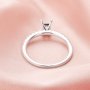Rectangle Prong Ring Settings,Simple Bezel Solid 14K 18K Gold Moissanite Ring,Art Deco Ring,DIY Ring Blank Supplies 1294634