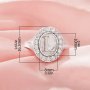 Oval Initial Letter Signet Ring,Keepsake Breast Milk Resin Solid 14K 18K Gold Ring Settings,Solid Back Ring,DIY Ring Supplies 1222152