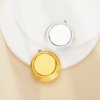 18MM Round Bezel Stainless Steel Pendant Settings,Yellow Gold Silver Round Pendant Charm,Simple Pendant,DIY Pendant Blank Supplies 1411475