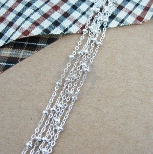 5meters silver plated O chain,silver beads chain,silver necklace,bracelet chain 1312014