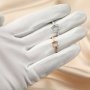 Oval Ring Blank Settings Bezel Solid 925 Sterling Silver Rose Gold Plated Adjustable Ring Band 1224103