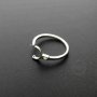 1Pcs 6MM Round Bead Satellite Setting Solid 925 Sterling Silver Bezel Tray DIY Adjustable Ring Settings 1294115