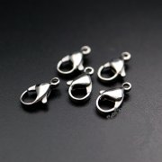 10pcs 12mm stainless steel rhodium color lobster clasp DIY supplies findings 1524002