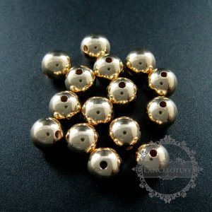 8mm bead with 2mm hole 14K gold filled high quality color not tarnished metal bead DIY jewelry supplies findings 3996014