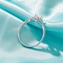Halo Round Prong Ring Settings,Split Shank Solid 925 Sterling Silver Ring,Infinity CZ Stone Round Ring,DIY Ring Supplies For Gemstone 1212128
