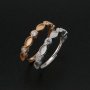 1Pcs Keepsake Breast Milk Resin Ring Settings Solid 925 Sterling Silver Rose Gold Plated 2x4MM Marquise Bezel with 2mm CZ Stone Stackable Ring Bezel 1294219