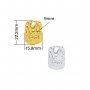 9MM Keepsake Breast Milk Resin Star Bezel Pendant Settings,Yellow Gold Plated Stainless Steel Star Pendant Charm,DIY Pendant Blank 1431442