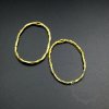 6pcs 22x30mm vintage style raw brass color oval hoop DIY pendant charm supplies findings 1850282-3