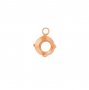 Round Prongs Bezel Pendant Settings,Rose Gold Plated Stainless Steel Pendant Charm,Minimalist Round Pendant,Simple Pendant Blank 1411434