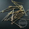 10pcs 22gauge 0.64x25.4mm 14K gold filled high quality color not tarnished eyepin DIY beading jewelry supplies findings 1515008