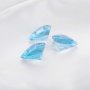 Large Trillion Cut Nature Swiss Blue Topaz Gemstone,November Birthstone,Blue Triangle Gemstone,DIY Jewelry Supplies