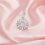 Keepsake Breast Milk Resin Marquise Bezel Pendant Settings,Solid 925 Sterling Silver Pendant Charm,Vintage Styles Flower Pendant,DIY Pendant Supplies 1431330