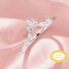 Vintage Styles Curved Moissanite Stackable Ring,Solid 14K 18K Gold Ring,Stacker Ring,Stackable Ring,DIY Ring Supplies 1295002