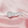 Keepsake Breast Milk Resin Infinity Round Ring Bezel Settings,Solid Back 14K 18K Gold Moissanite Ring,Free Form Shank Ring,DIY Ring Supplies 1212104