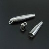 1Pcs 13x55MM Long Stainless Steel Ash Canister Cremation Urn Wish Vial Pendant Prayer Purfume Box 1190014