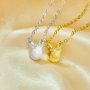 Keepsake Breast Milk Resin Ball Round Pin Pendant Necklace Settings for 8-9MM Half Drilled Pearl Bead,Cat Art Deco Solid 925 Sterling Silver Gold Plated Chain Necklace 16''+2'' 1431498