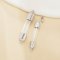 Tube Glass Bottle Stainless Steel Pendant,Minimalist Perfume Vial Pendant,Glass Bottle Wish Charm,DIY Pendant Supplies 1800601