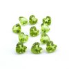 1Pcs 4-8MM Heart Green Peridot August Birthstone Faceted Cut Loose Gemstone Natural Semi Precious Stone DIY Jewelry Supplies 4130010