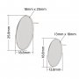 Oval Stainless Steel Studs Earrings Bezel Settings,Simple Oval Earrings,DIY Earrings Blank Supplies 1706227