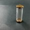 5pcs 40x15mm vintage style round glass tube dome in bronze antiqued bezel tray DIY wish vial pendant charm supplies 1810286