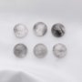 5Pcs 12MM Round Gray Cloudy Quartz Cabochon,Somky Quartz Dark Semi Precious Gemstone DIY Jewelry Supplies 4110186