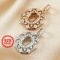6x8MM Art Deco Oval Prong Bezel Pendant Settings Rose Gold Plated Solid 925 Sterling Silver Charm Supplies 1421184