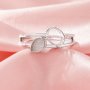 Keepsake Breast Milk Resin 4x6MM Pear Bezel Settings,Solid 14K 18K Gold Ring,2 Stone Prong Ring Settings,With 6x8MM Oval Stone Prong Settings 1294989