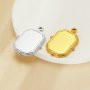 13x18MM Keepsake Breast Milk Resin Rectangle Bezel Pendant Settings,Stainless Steel Pendant Charm,Vintage Styles DIY Pendant Supplies 1431537