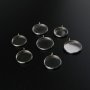 10Pcs 6-20MM Stainless Steel Round Bezel Pendant Settings for Cabochon DIY Jewelry Supplies 1411251