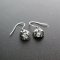 1Pair 7-8MM Beads Cap Antiqued Style Solid 925 Sterling Silver Hooks Earrings Settings DIY Supplies 1702188