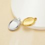 10x14MM Keepsake Breast Milk Resin Oval Bezel Pendant Settings,Minimalist Stainless Steel Oval Pendant Charm,DIY Pendant Blank Supplies 1421271