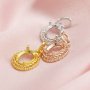 5x7MM Oval Prong Pendant Settings Solid 14K/18K Gold Bezel Vintage Style Charm for DIY Gemstone 1421174-1