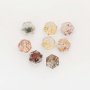 6MM Hexagon Salt and Pepper Herkimer Diamond Crystal,Cluster Crystal Quartz Faceted Stone,Ghost Phantom Crystal,Unique Gemstone,DIY Jewelry Supplies 4160069