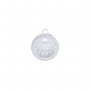 Keepsake Breast Milk Resin Round Bezel Pendant Settings,Stainless Steel Sun Pendant,Gold Plated Pendant,DIY Pendant Supplies 1411426