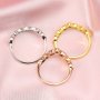 Keepsake Solid 9K 14K 18K Gold Ring Settings for Breast Milk Resin 2x4MM Marquise Bezel with 2mm Birthstone Stackable Ring Curved Bezel 1294287