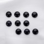 5Pcs 12MM Round Black Sandstone Cabochon,Dark Twinkle Stars Semi Precious Gemstone DIY Jewelry Supplies 4110187