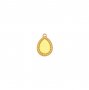 9x12MM Keepsake Breast Milk Resin Pear Bezel Pendant Settings,Minimalist Stainless Steel Pear Pendant Charm,DIY Pendant Blank Supplies 1431535