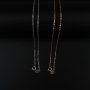 1Pcs 1MM Rose Gold Plated Solid 925 Sterling Silver Cable Chain Necklace for DIY Jewelry 18Inches 1320005