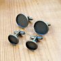 10Pcs 16MM Vintage Bronze Brass Round French Cuff Links Blanks,Sleeve Button,Cuff Link Setting,Cuff Link Tray 1500003-2