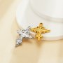 Keepsake Breast Milk Resin Cross Bezel Pendant Settings,Art Deco Stainless Steel Cross Pendant Charm,DIY Pendant Supplies 1431540