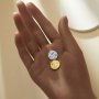 Vintage Styles Stainless Steel Star Round Pendant,Gold Plated Stainless Steel Round Pendant Charm,DIY Pendant Supplies 1431443