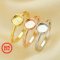 6MM Round Keepsake Breast Milk Resin Ring Settings Rose Gold Plated Solid 925 Sterling Silver Ring Bezel 1215056