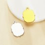 13x18MM Keepsake Breast Milk Resin Rectangle Bezel Pendant Settings,Stainless Steel Pendant Charm,Vintage Styles DIY Pendant Supplies 1431537