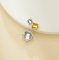 Round Prongs Bezel Pendant Settings,Yellow Gold Plated Stainless Steel Pendant Charm,Minimalist Round Pendant,Simple Pendant Blank for Faceted Stones 1411436
